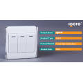 Igoto British Standard Electrical Light Wall Switches 3 Gang 1 Way